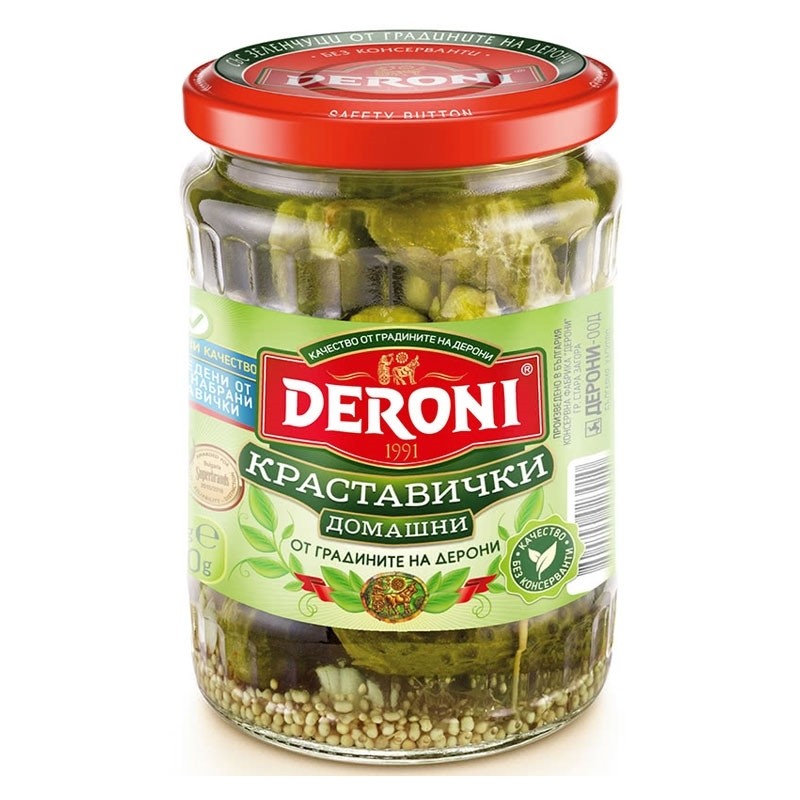 Hausgemachte Essiggurken 560g, DERONI