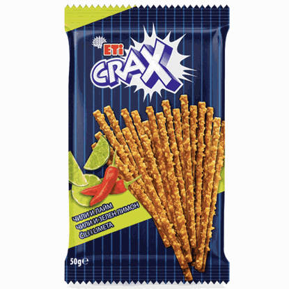 Crax Salzstangen ''Chilli-Lime'' 50g ETI