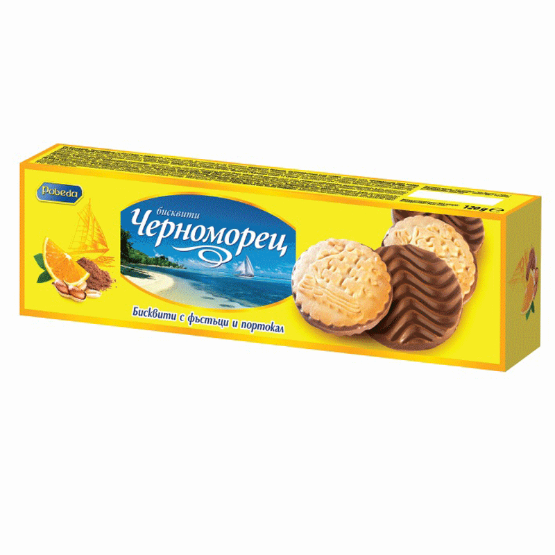 Kekse „Chernomorets“ mit Erdnüssen und Orange120g