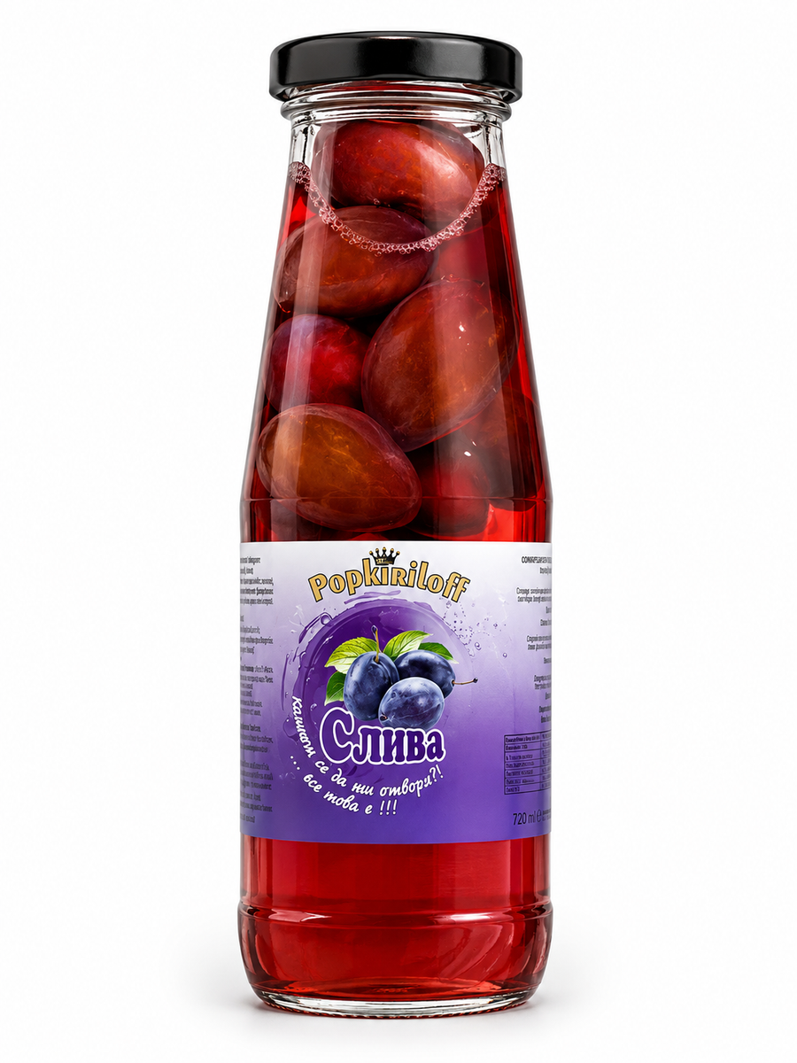 Kompott aus Pflaumen 720g POPKIRILOFF