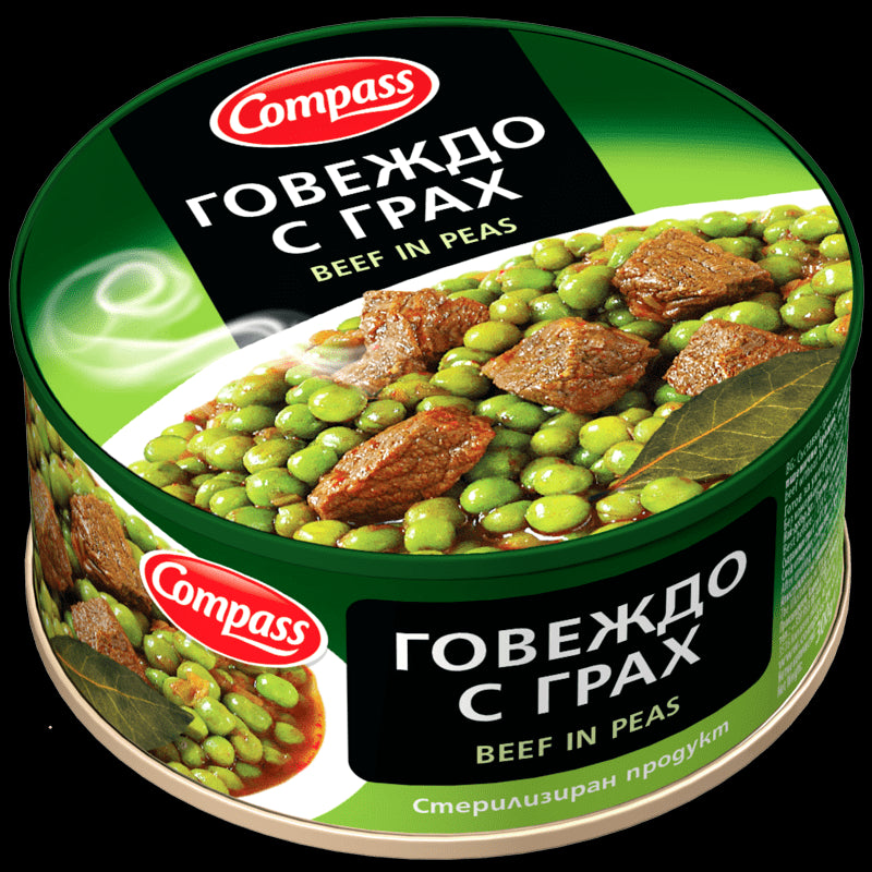 Rindfleisch mit Erbsen 410g