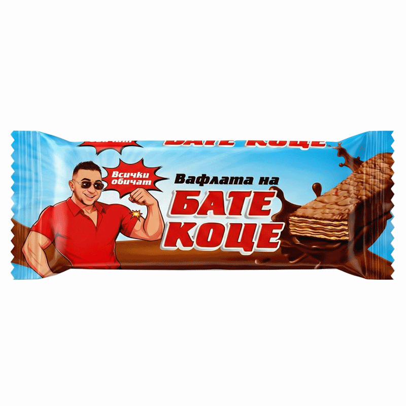 Waffel mit Schokolade "Bate Kotse" 50g