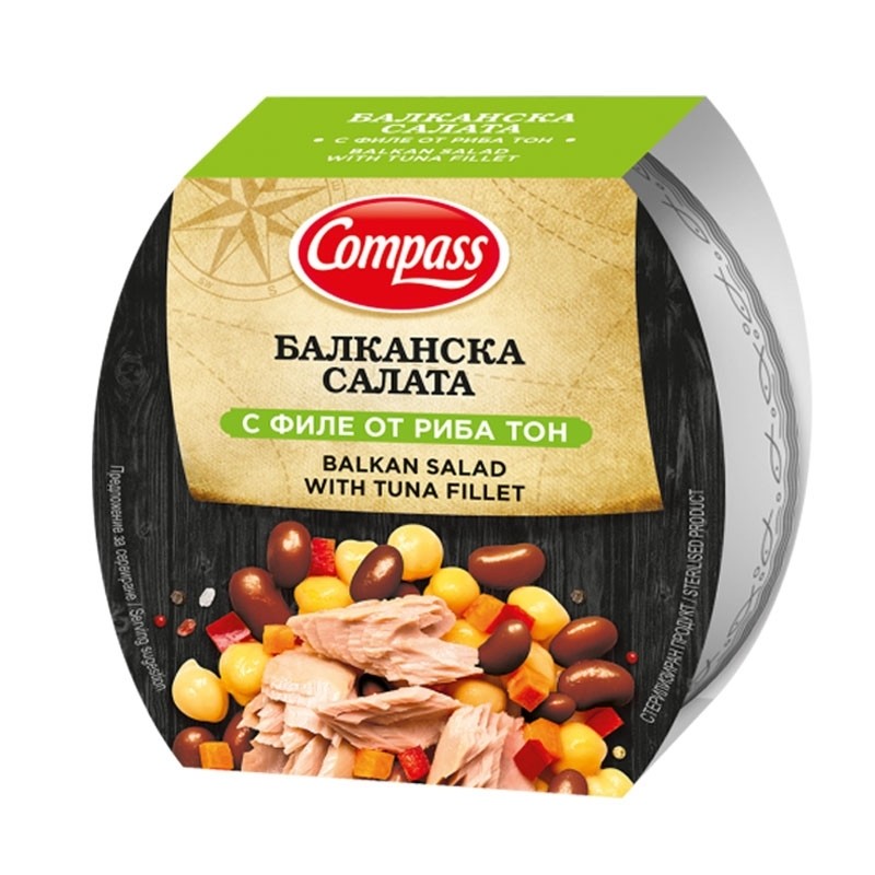 Balkan-Salat mit Thunfisch 160g, COMPASS