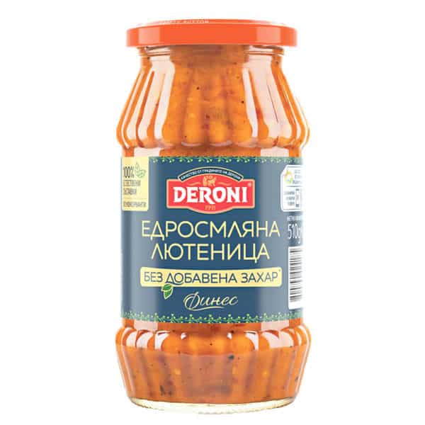 Lyutenitsa ohne Zucker 510g DERONI