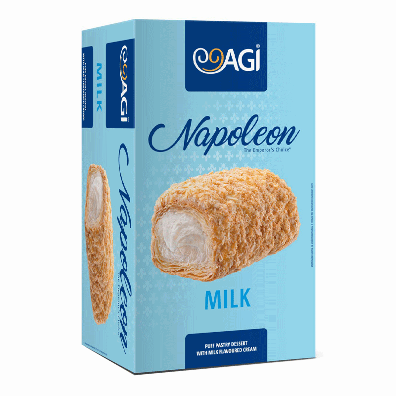 Gebäck mit Milchcremefüllung 90g. "AGI Napoleon" 8st.