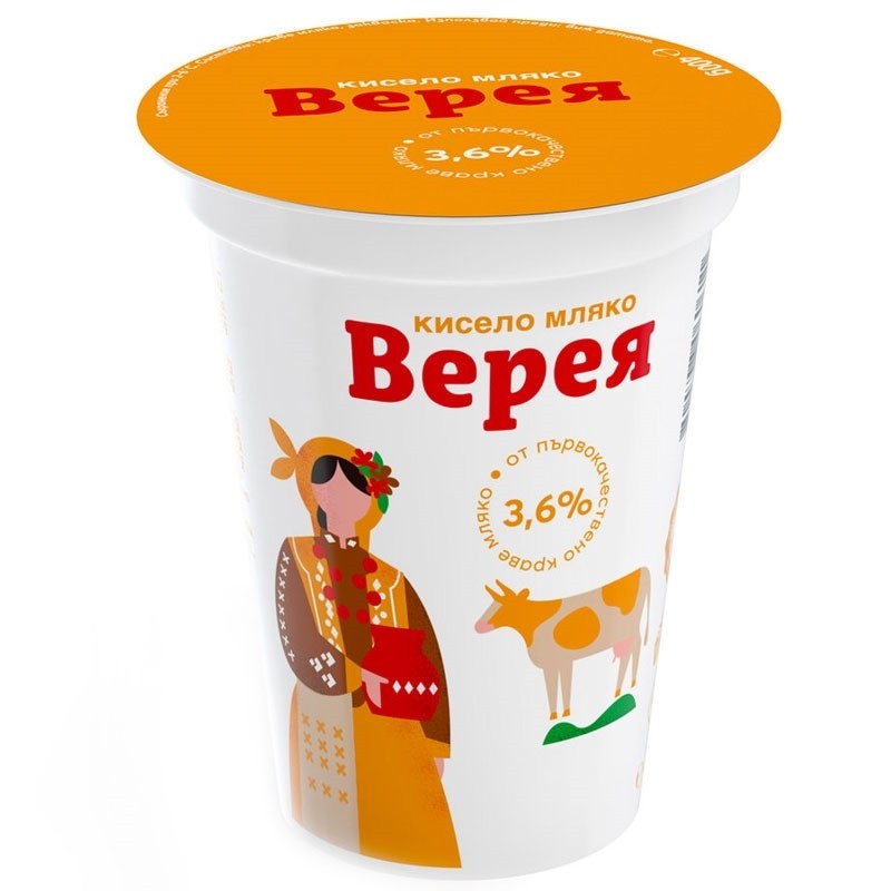Joghurt 3,6%, 400g, VEREYA