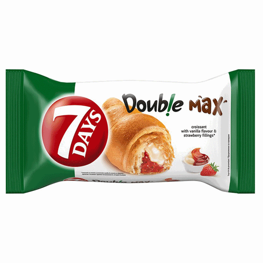 Croissant „7 Days Double“ mit Erdbeer- und Vanillefüllung 92g.