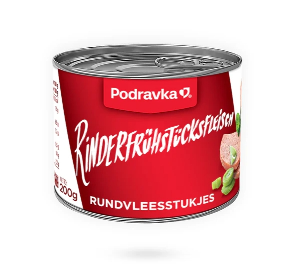 Rinderfrühstücksfleisch 200g, PODRAVKA