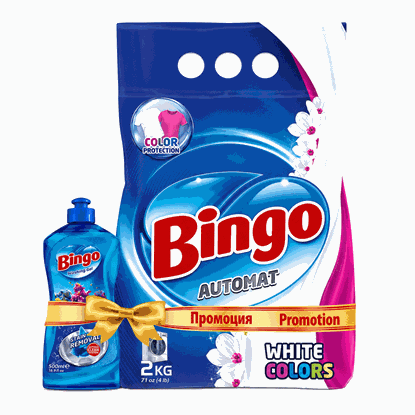 Waschpulver Whites & Colors 2kg BINGO