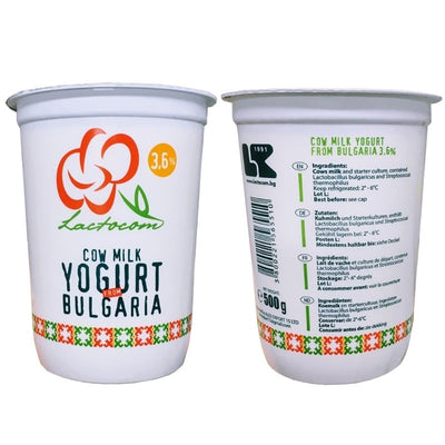 Joghurt 3,6%, 500g, LAKTOKOM