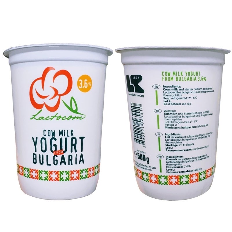 Joghurt 3,6%, 500g, LAKTOKOM