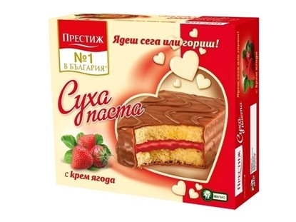 Trockenkuchen mit Erdbeercreme 10st*30g PRESTIGE