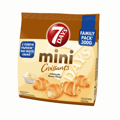 Mini Croissants ''millefeuille flavour filling'' 300g 7DAYS