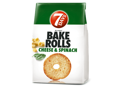 BAKE ROLLS cheese & spinach 70g 7DAYS