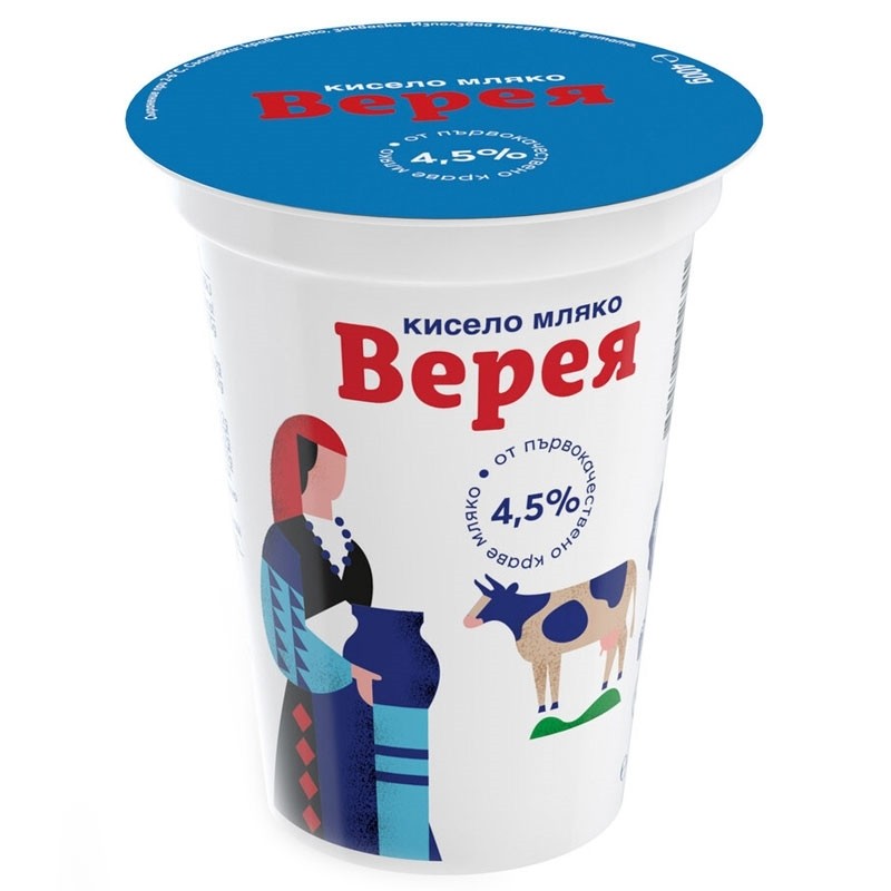 Joghurt 4,5%, 400g, VEREYA