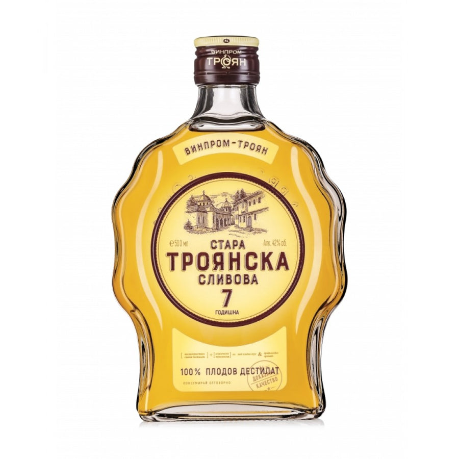 Troyanska Pflaumenschnaps 7J. alt 500ml.