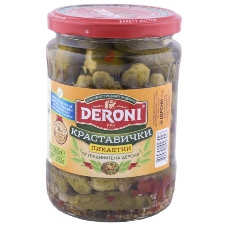Pikante Essiggurken 560g, DERONI