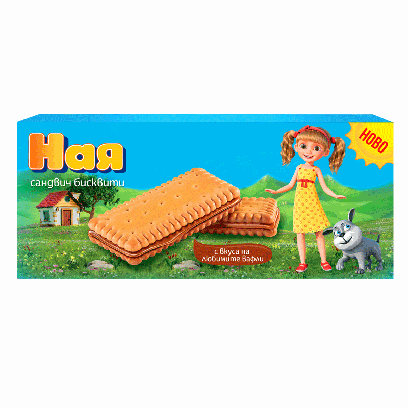 Sandwich-Kekse mit Kakaocreme 131g, Naya