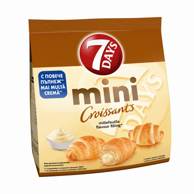 Mini Croissants ''millefeuille flavour filling'' 103g 7DAYS