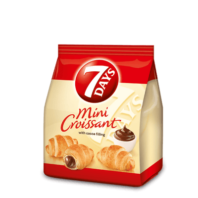 Mini-Croissants „7 Days“ mit Kakaofüllung 185g.