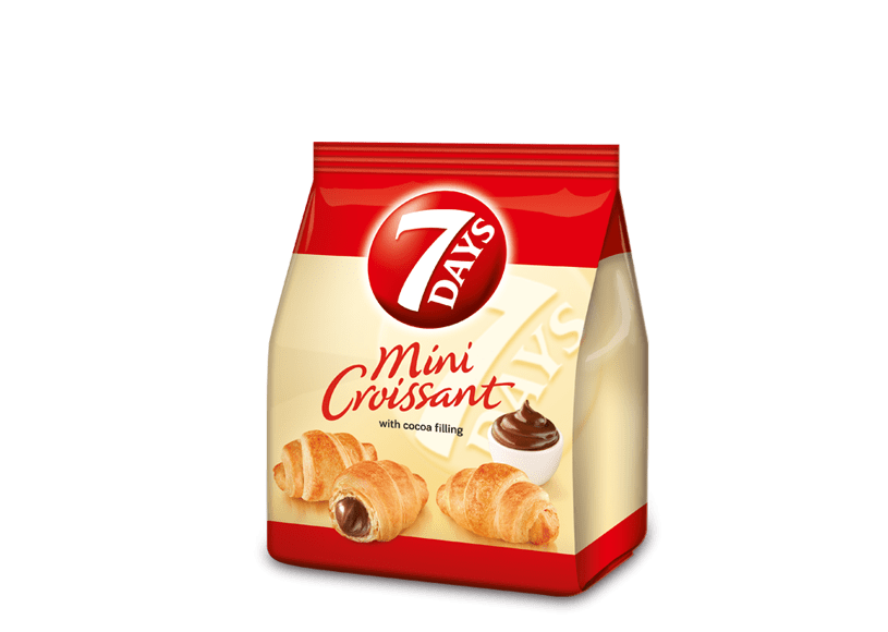 Mini-Croissants „7 Days“ mit Kakaofüllung 185g.