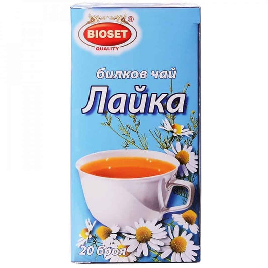 Билков чай. лайка .Bioset. 20бр