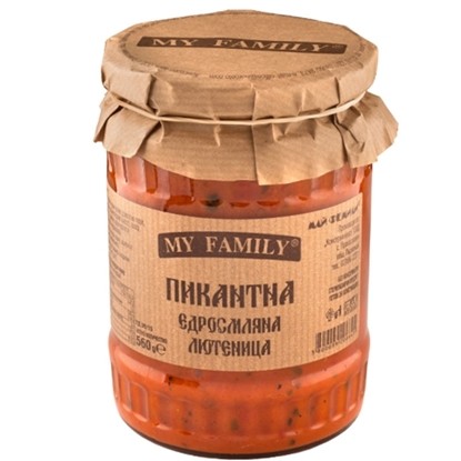 Lyutenitsa Pikant grobgemahlen 560g MY FAMILY